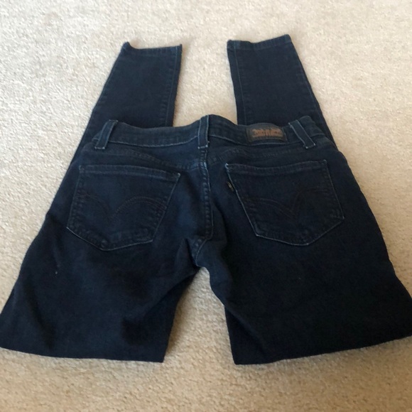 Dark Blue Levi’s 536 Denim Leggings - Picture 5 of 5